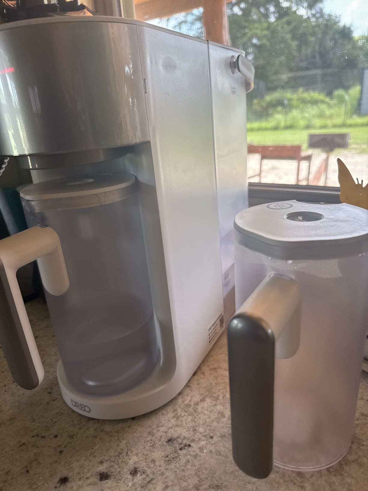 DREO Reverse Osmosis Water Filter Countertop, RO Filtration System, 3:1 Pure to Drain, TDS & Filter Life & 2 Autofill Pitchers, Install-Free, Self-Cleaning Water Purifier, RO Water Filter customer photo 1