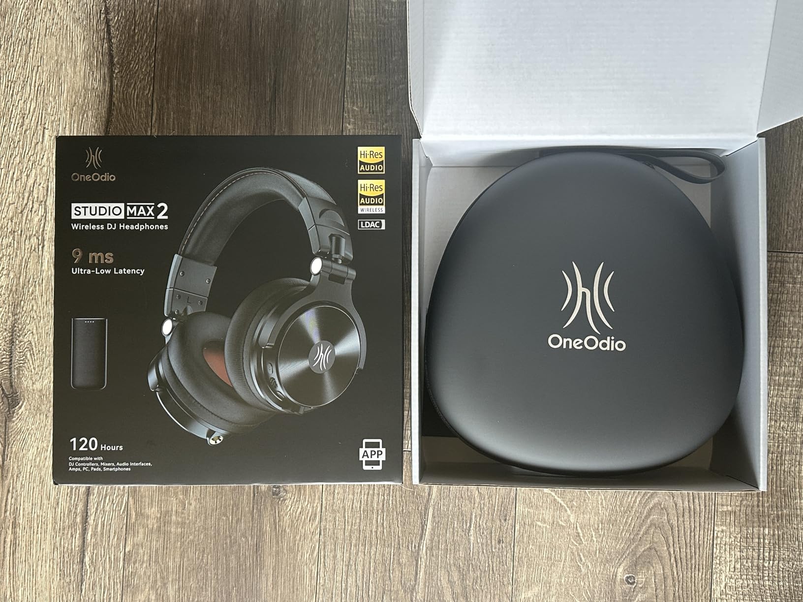 OneOdio Studio Max 2 Wireless DJ Headphones, 9ms Latency, Studio LDAC, 120H playtime, Bluetooth 6.0 and 3.5/6.35mm for DJing, guitar, keyboard and studio monitoring customer photo 2