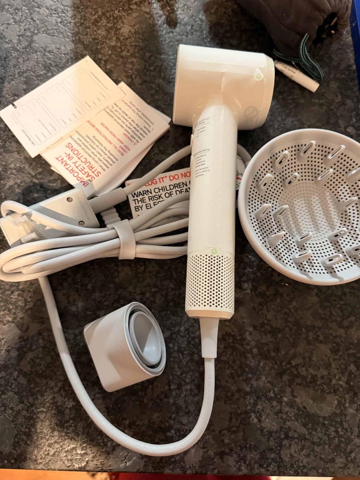 Laifen Air Diffuser Hair Dryer, 15 × High-Speed Ionic Hairdryer, Milktea customer photo 1