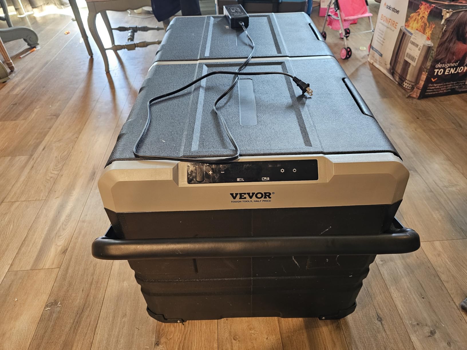 VEVOR Car Refrigerator 115L, Dual Zone Portable Freezer with Wheels & Handle, -4℉ to 68℉, 12/24V DC & 100-240V AC Compressor Cooler for Camping, Outdoor, RV customer photo 1