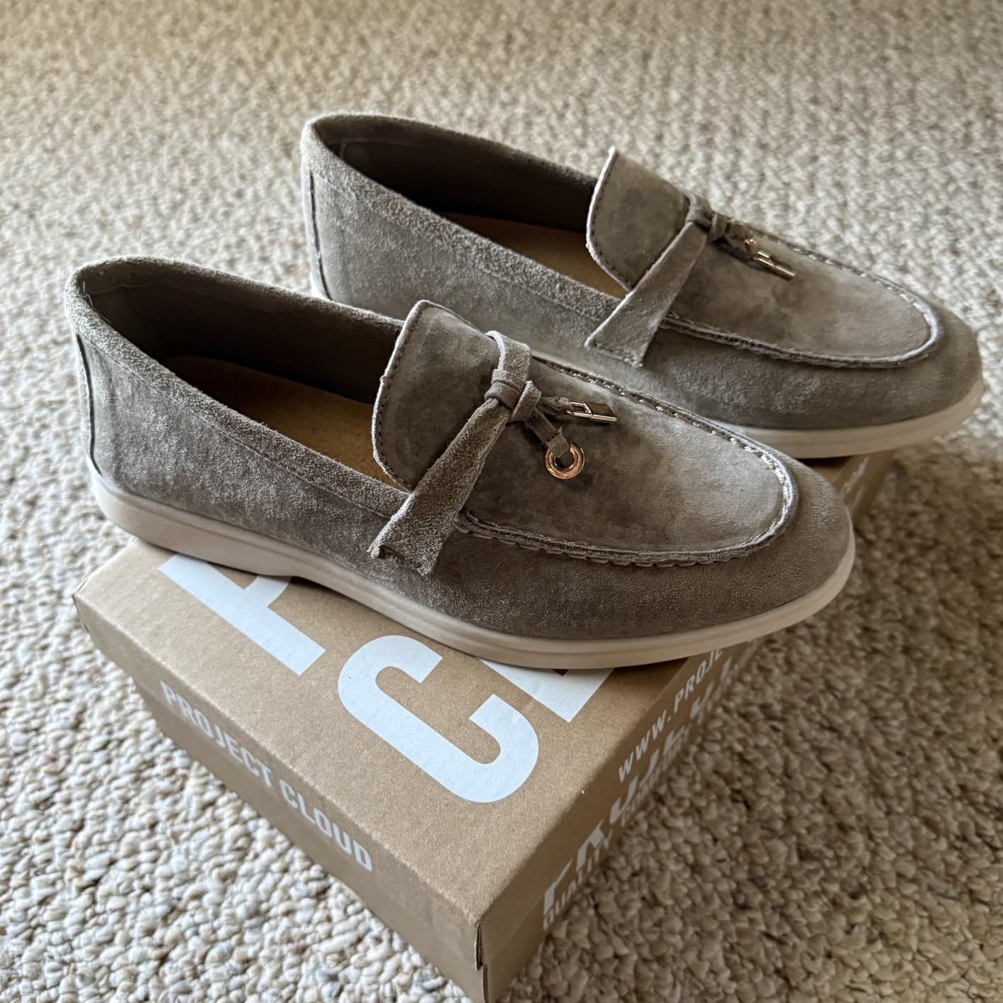 100% Genuine Leather Loafers for Women Slip-on Moccasins Womens Loafers customer photo 2