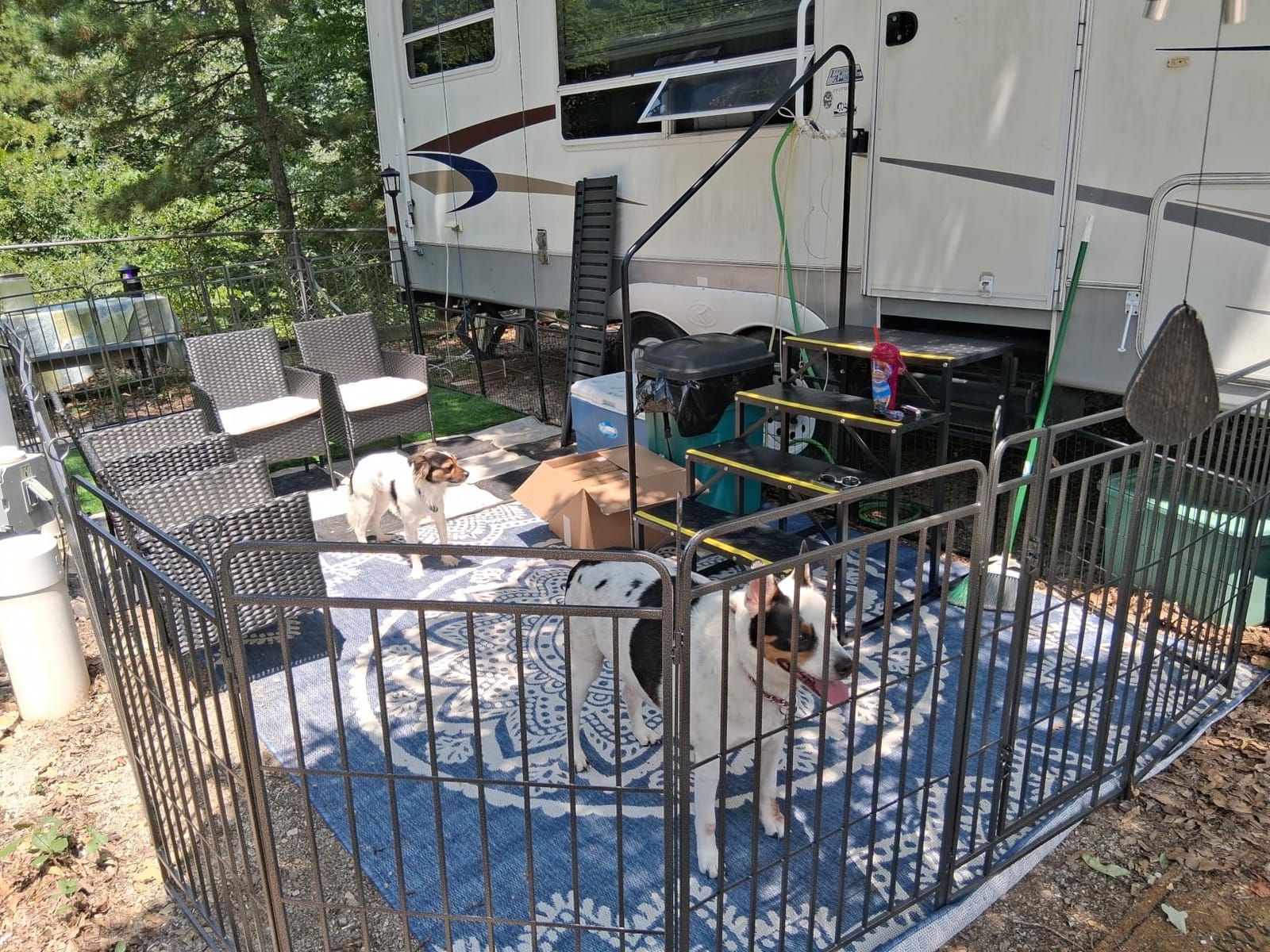 CAMMOO 3-Step Hot Tub Step RV Steps with Wheels, Per Step 1000LBS Capacity customer photo 2