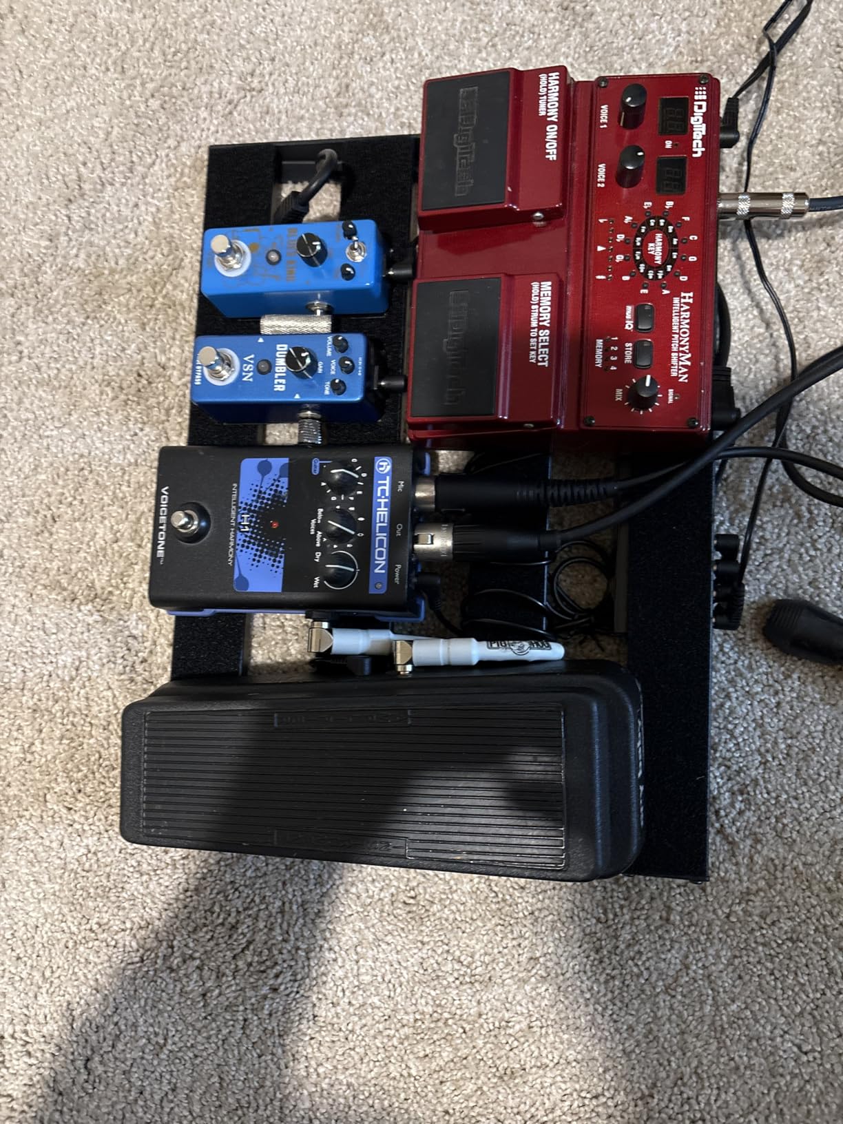 STRICH Pedal Board with Built-in Power Supply, Small Guitar Pedalboard 15