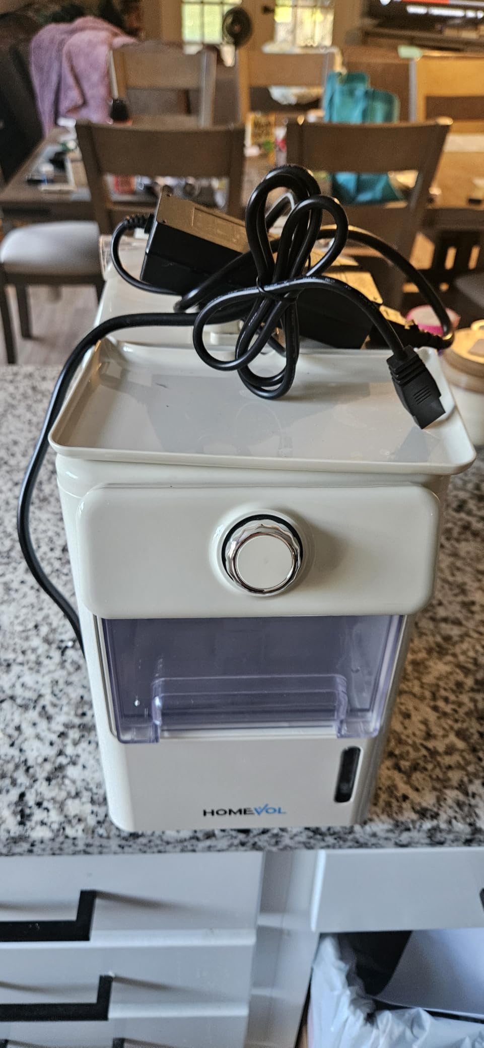 2 in 1 Cordless Countertop Ice Maker, Battery Powered Portable Countertop Ice Machine, 6-Minute Fast Ice Cubes with 2 Size, 30lbs Daily, 40dB Quiet, Self-Cleaning, 2 × 7.8Ah Battery, Stainless Steel customer photo 2