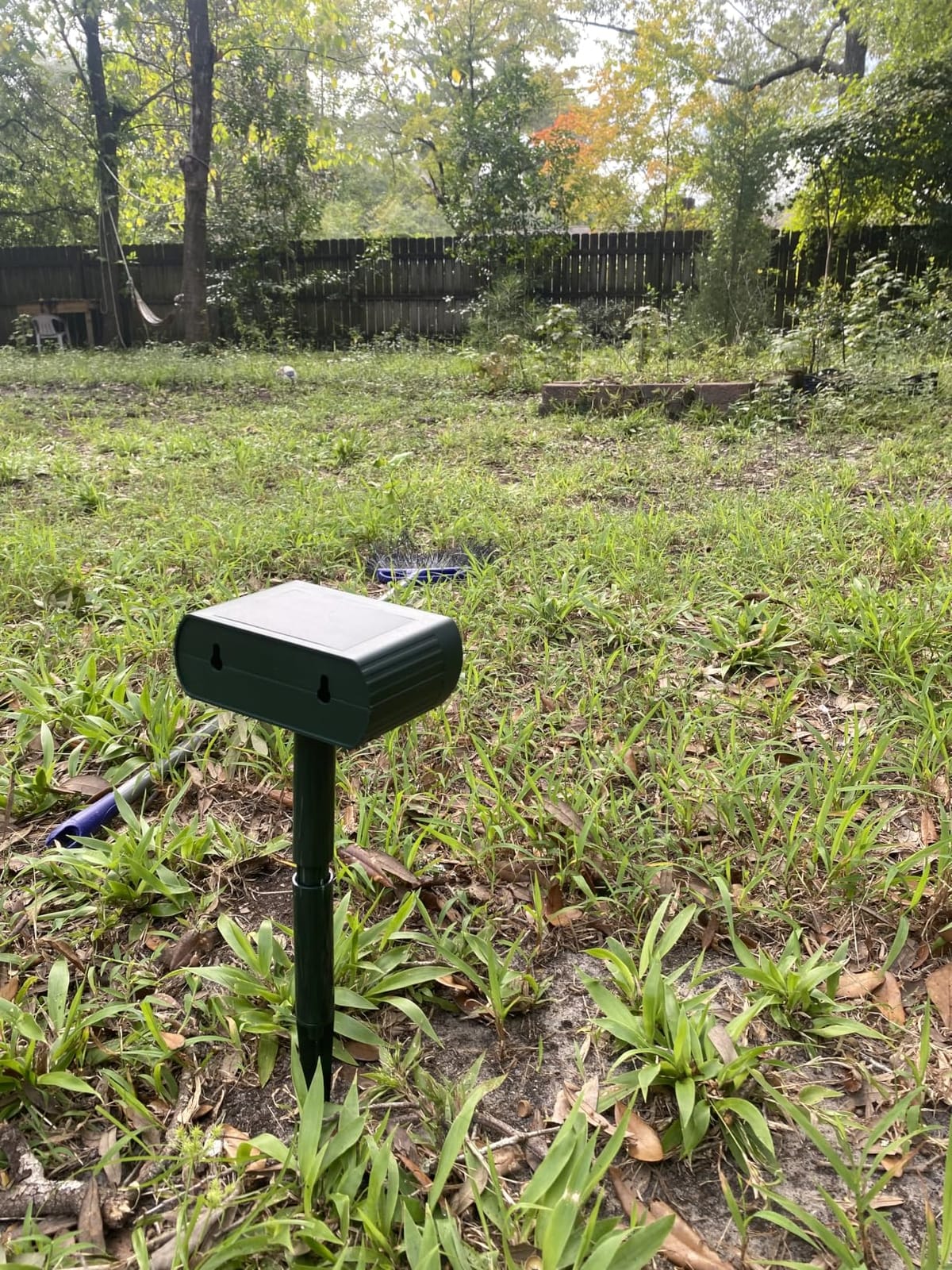 Solar Ultrasonic Animal Repellent Outdoor, Deer Repellent Devices Waterproof, Cat Squirrel Rabbit Dog Raccoon Deterrent Animal Repeller with Motion Detection, Keep Skunk Away for Yard, Green, 2 Pack customer photo 2