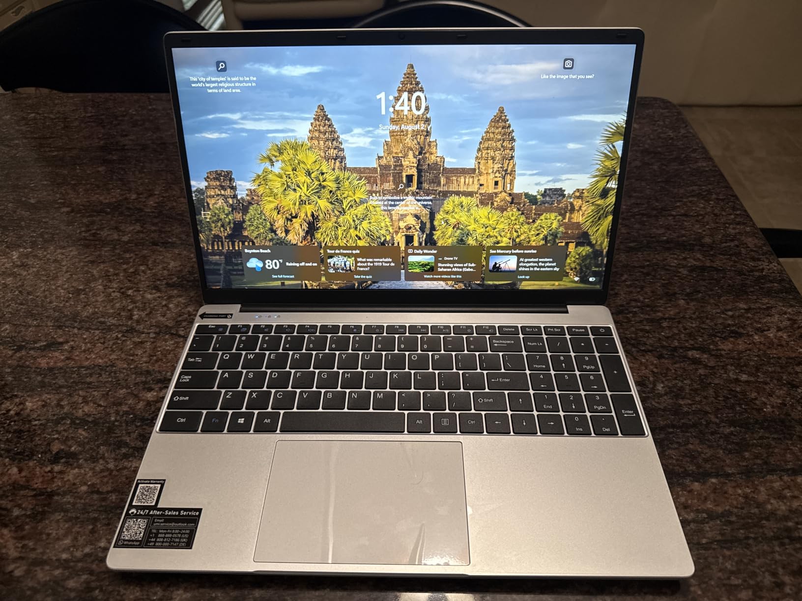 NIAKUN Laptop, Window 11 Pro Laptop Computer 2026, 15.6 Inch Lap Top, 16GB RAM 256GB SSD PC, M3-6Y30 Processor, FHD Display, WIFI5, BT4.2, Webcam, Office 365 for Business, School, Work, Student, Gray customer photo 1