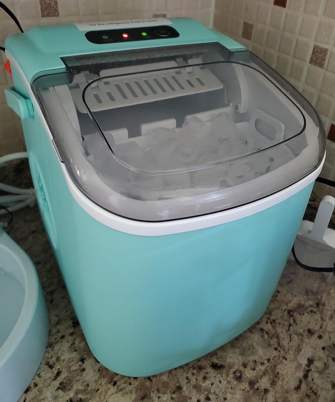 AGLUCKY Nugget Ice Maker Countertop with One-Touch Dispensing customer photo 2