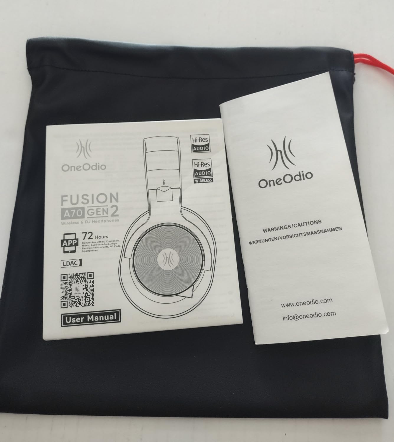 OneOdio A70 Gen 2 Bluetooth and Wired Over-Ear Headphones with Hi-Res LDAC, 72H playtime, Bluetooth 6.0, built-in mic for studio, DJ, guitar and piano customer photo 1