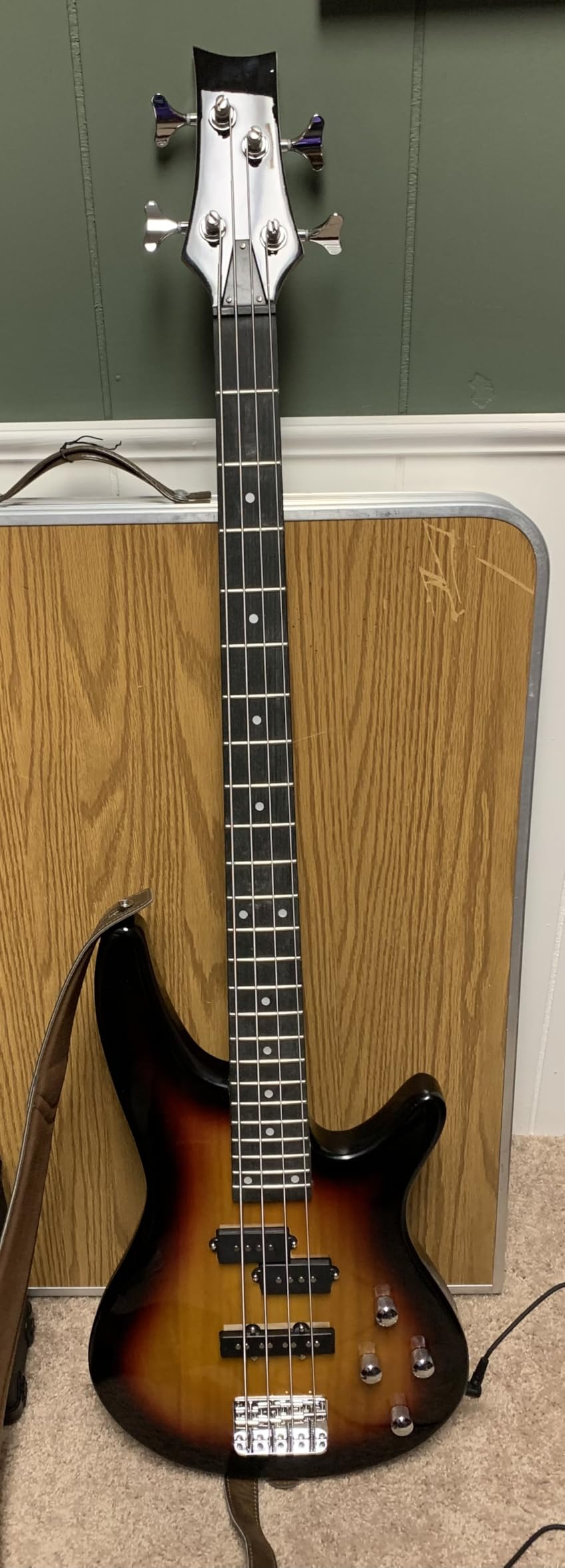 Ktaxon Electric Bass Guitar 4 String Bass Guitar Kit-Lightning | Full Equipment with 20 Watt Amplifier | PJ Type Pickup, Naturally Air-dried Maple Neck, Rosewood Fretboard & Basswood Body customer photo 2