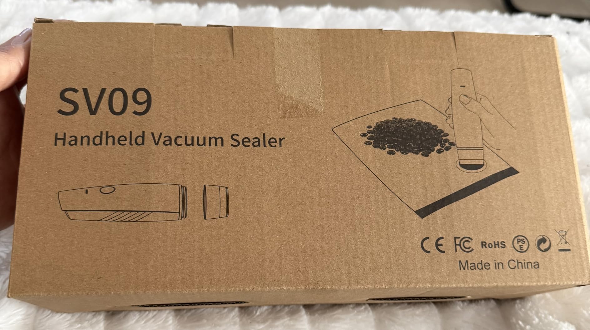 -80kPa Compact Vacuum Sealer for Food (Vacuum Sealer Machine + 30 Reusable Bags), Cordless Handheld Vacuum Sealer Machine Portable Mini Food Sealer for Sous Vide & Meal Prep-White customer photo 1