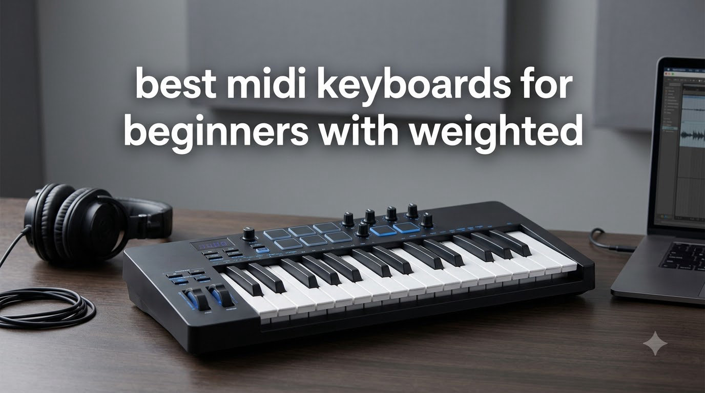best midi keyboards for beginners with weighted