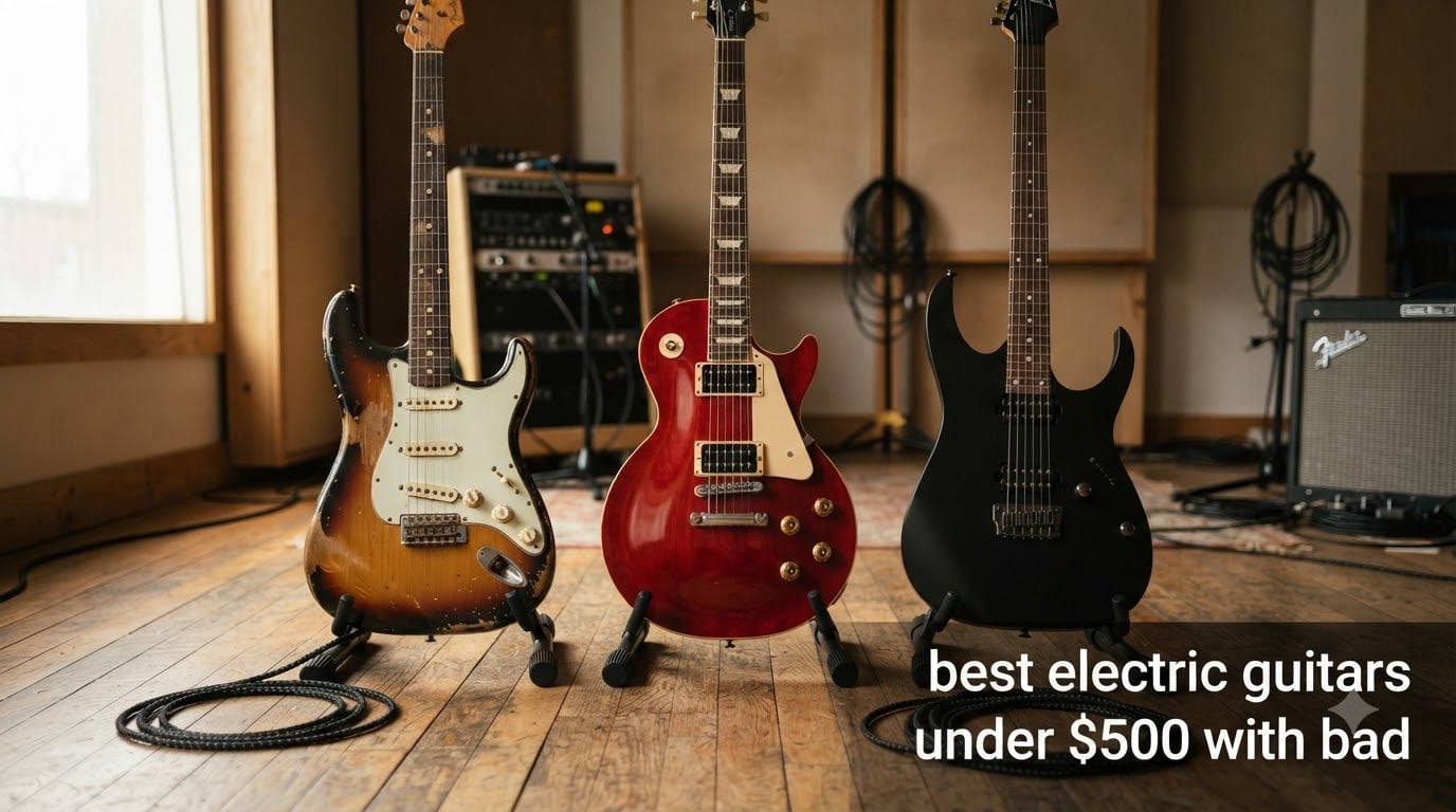 best electric guitars under $500 with bad