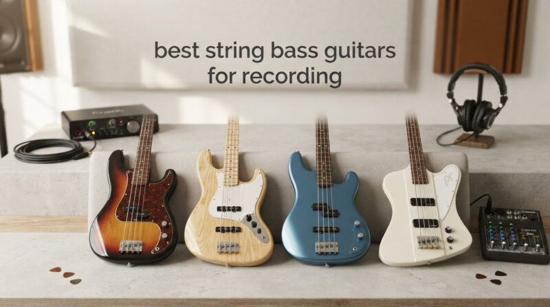 best string bass guitars for recording