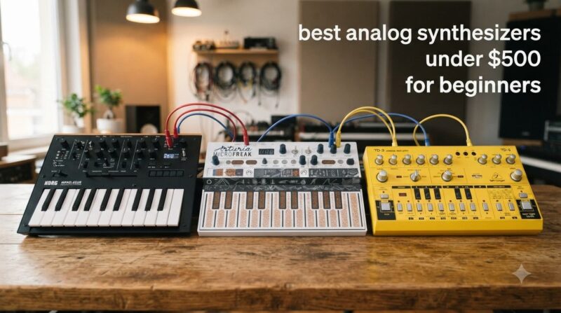 best analog synthesizers under $500 for beginners