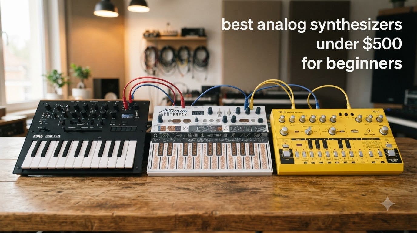 best analog synthesizers under $500 for beginners