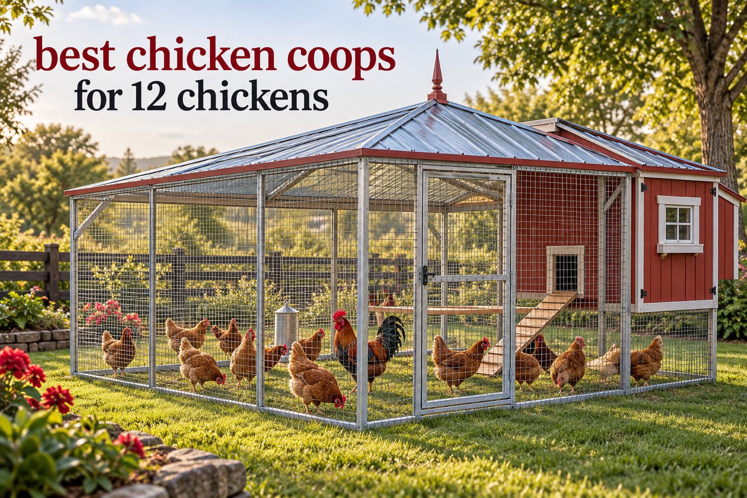 best chicken coops for 12 chickens