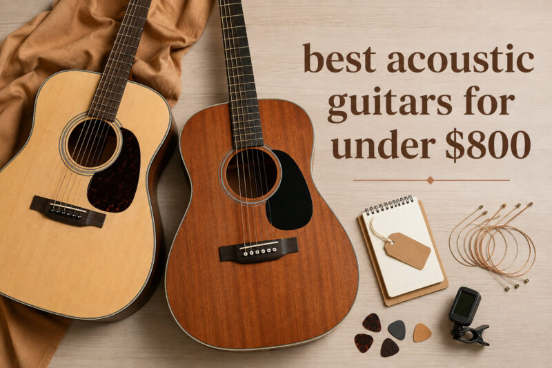 best acoustic guitars for under $800