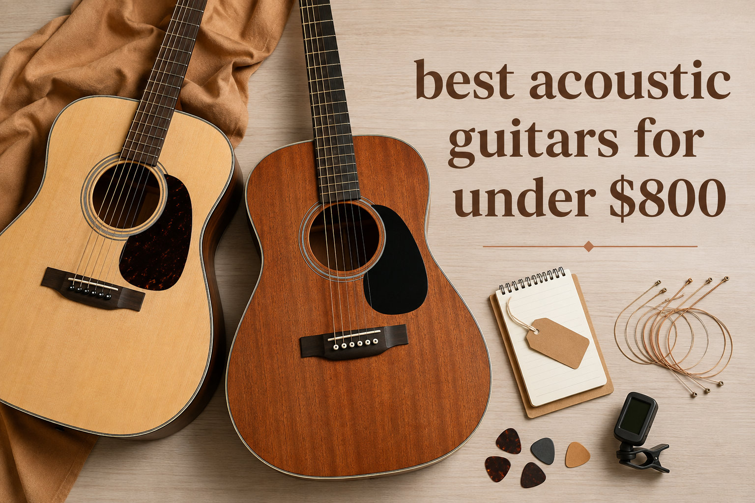 best acoustic guitars for under $800