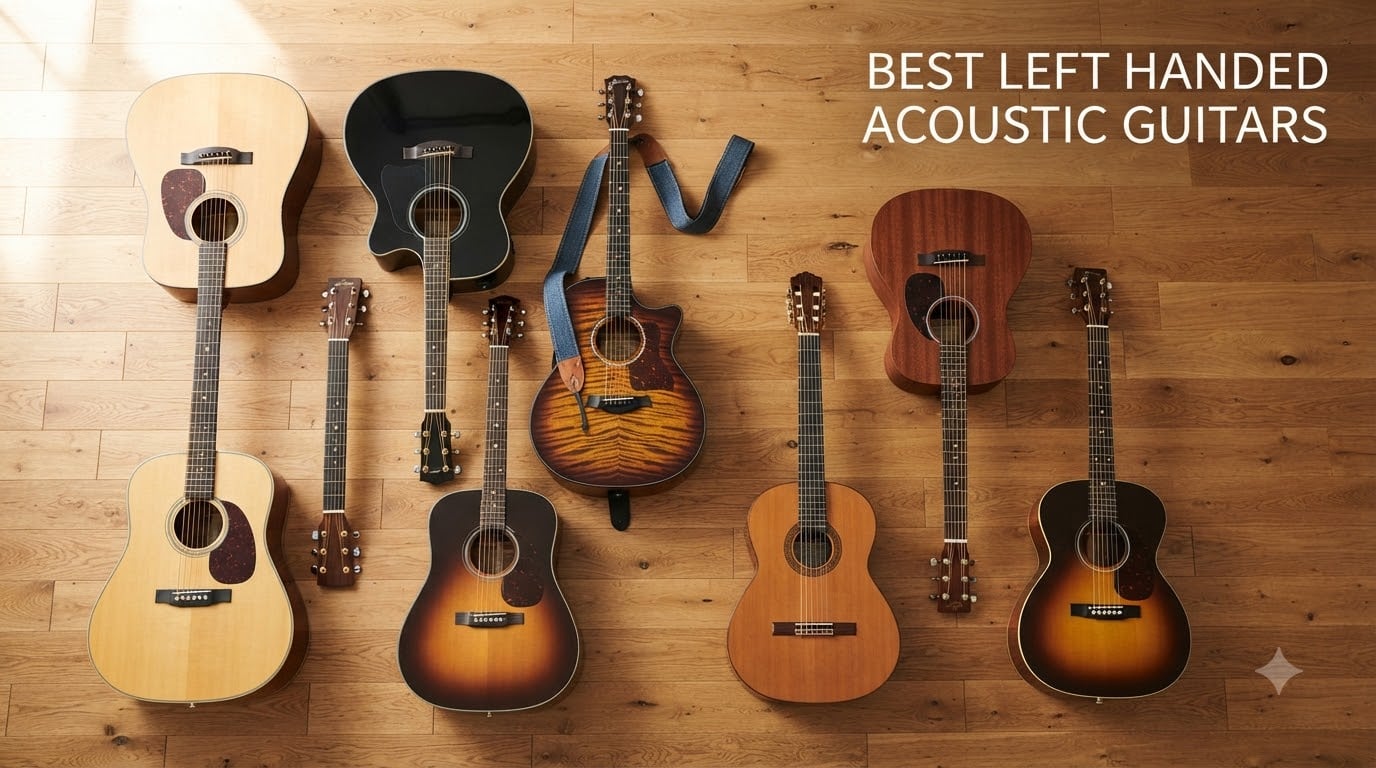 best left handed acoustic guitars