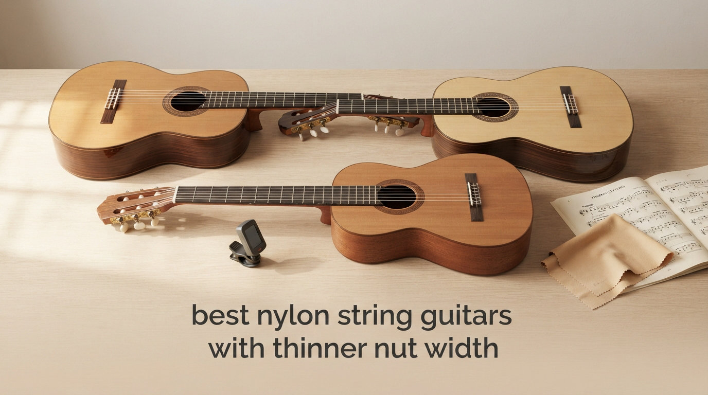 best nylon string guitars with thinner nut width
