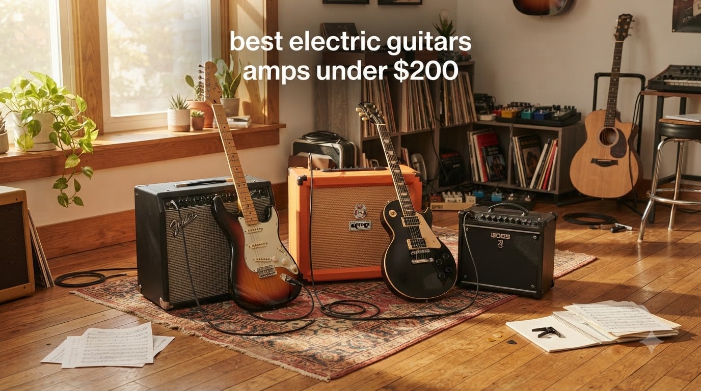 best electric guitars amps under $200