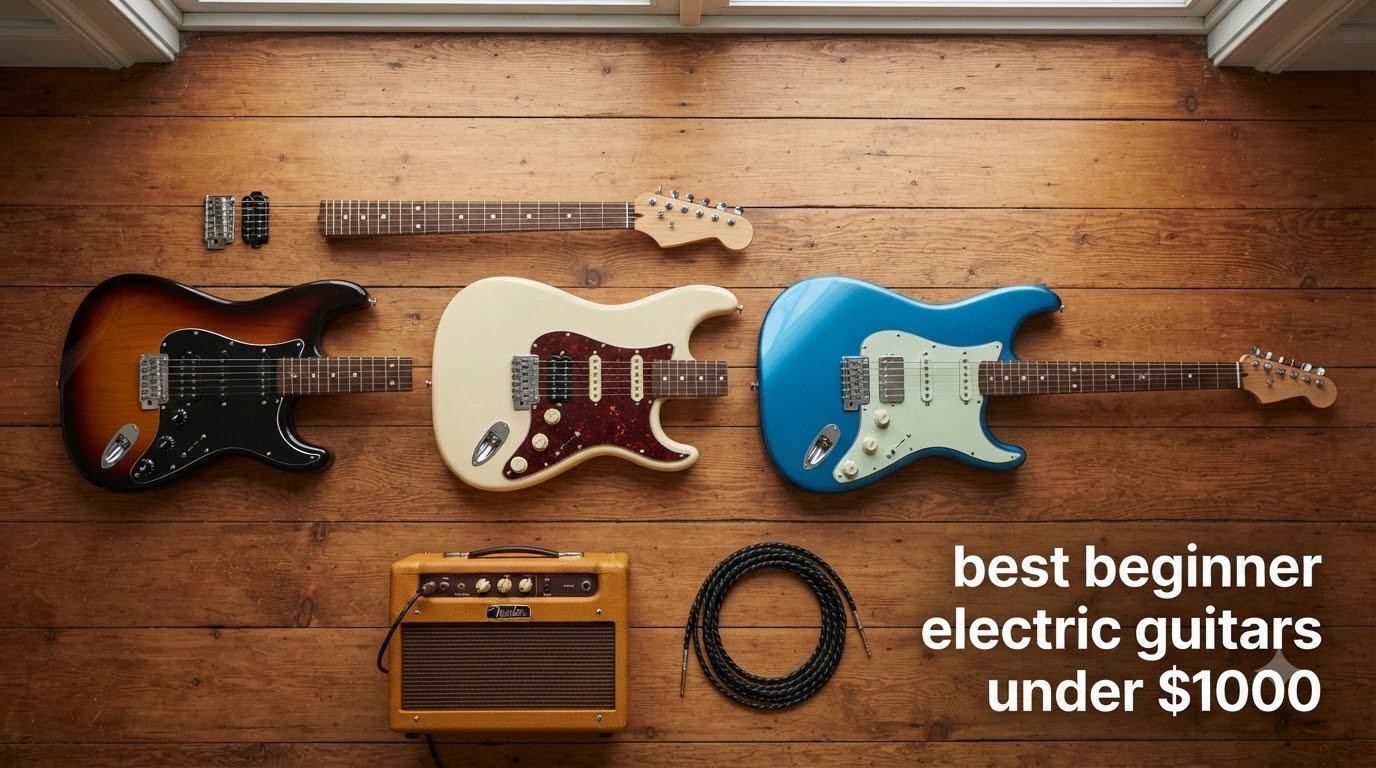 best beginner electric guitars under $1000