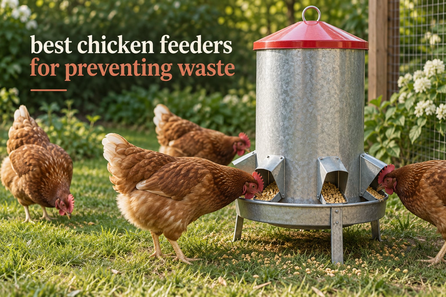 best chicken feeders for preventing waste