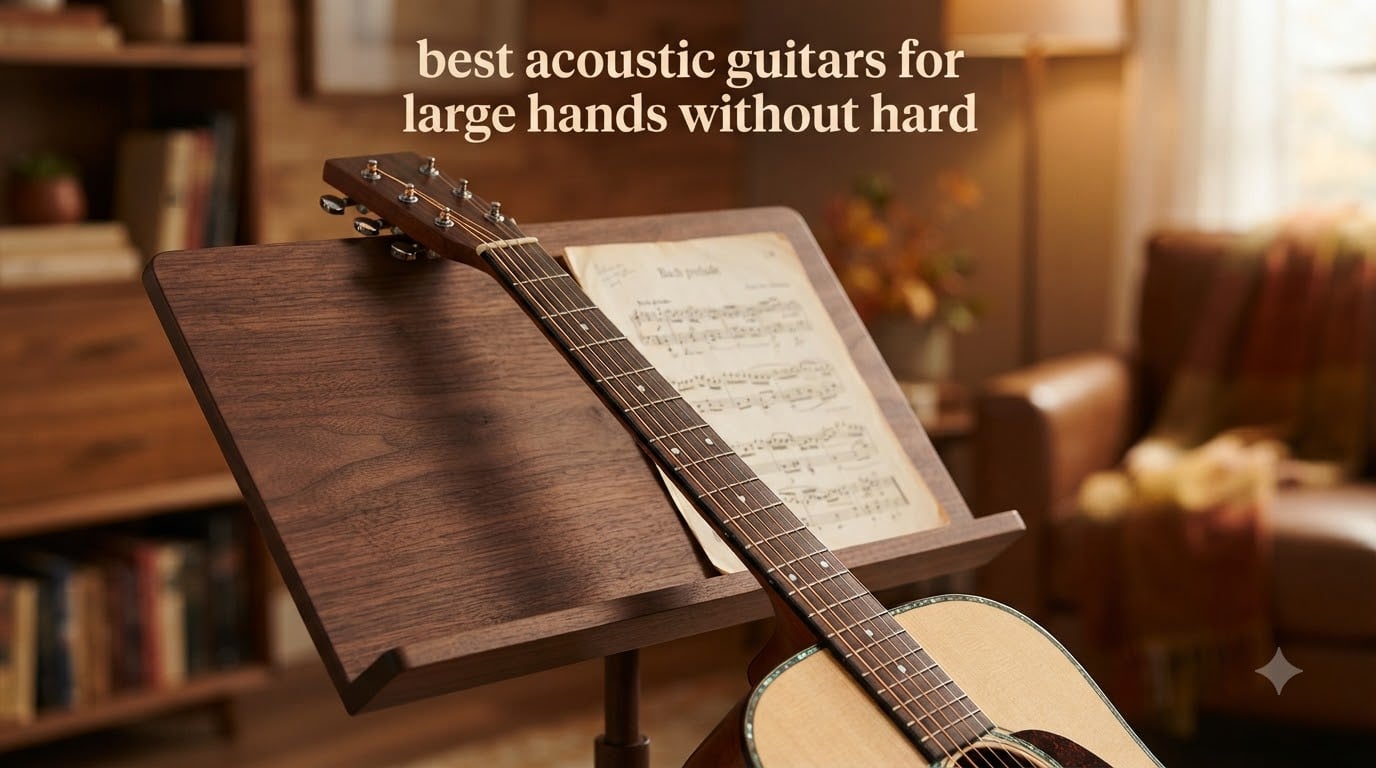 best acoustic guitars for large hands without hard