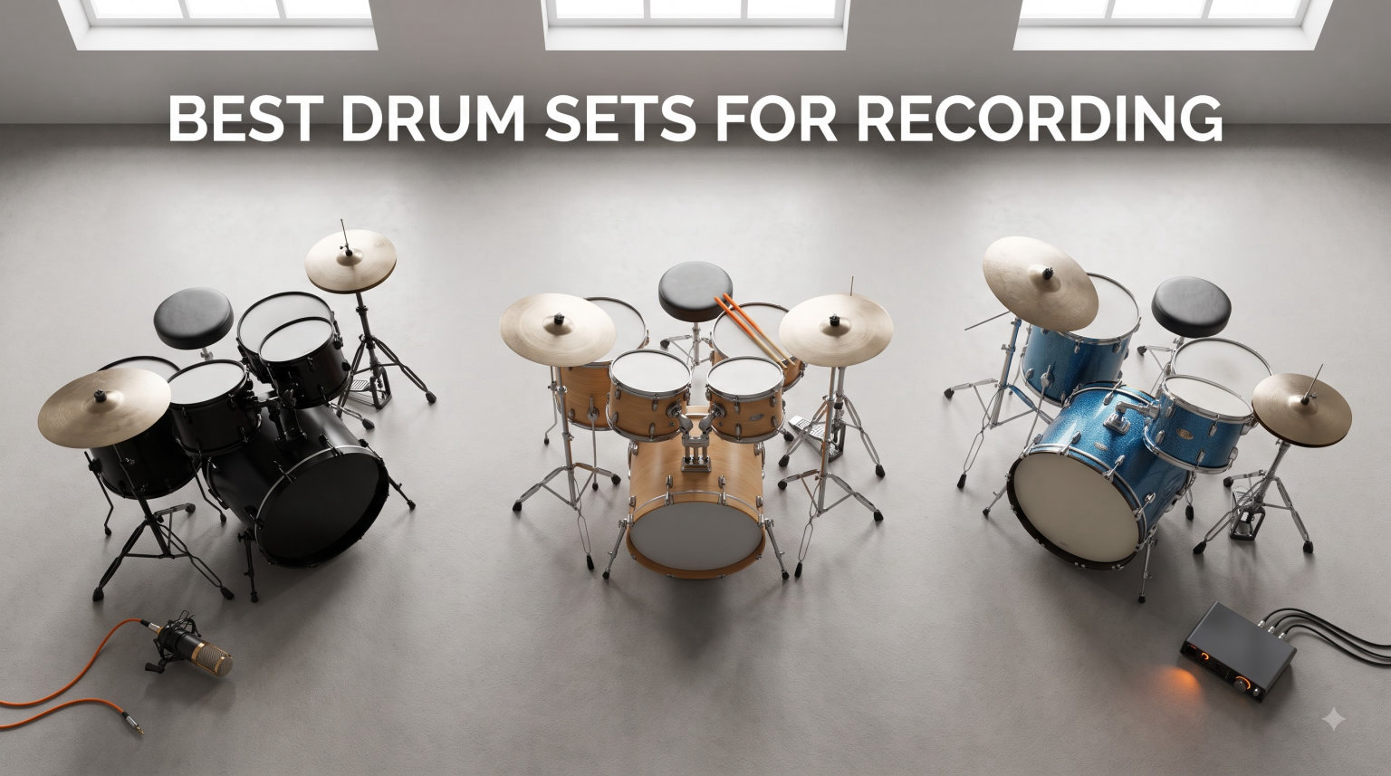 best drum sets for recording