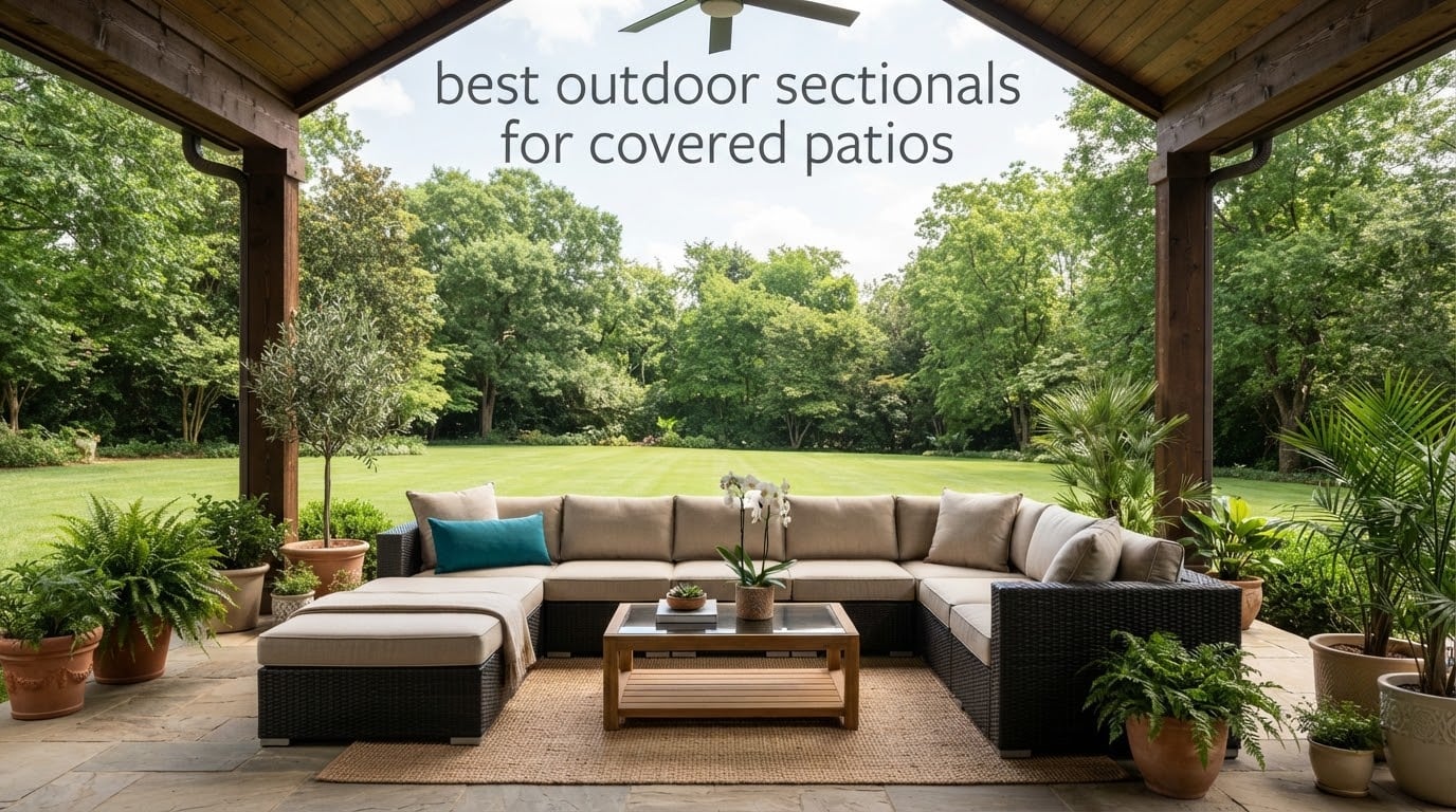 best outdoor sectionals for covered patios