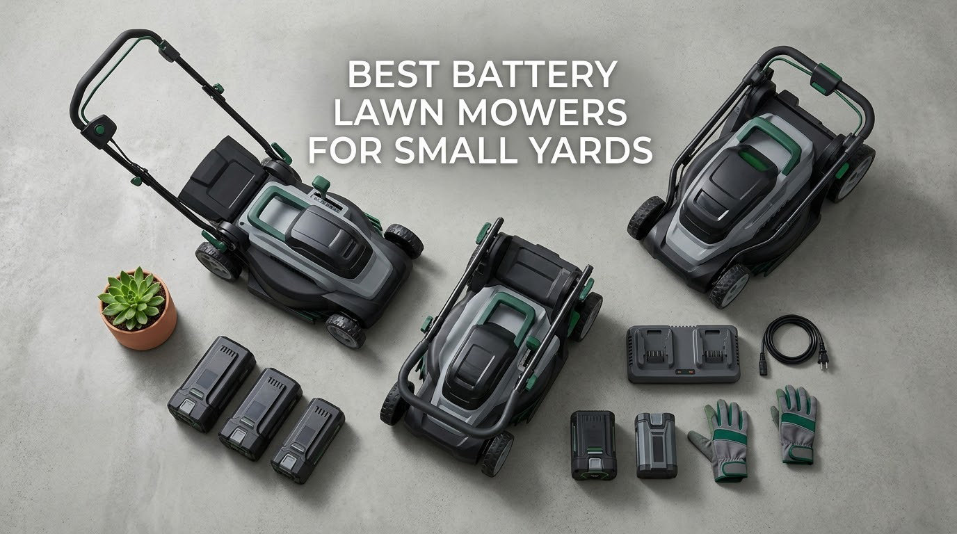 best battery lawn mowers for small yards