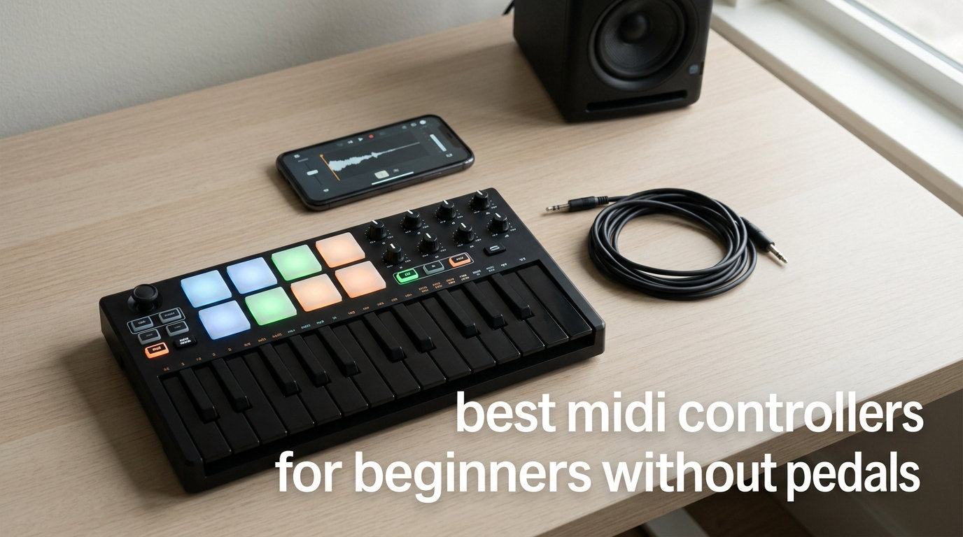 best midi controllers for beginners without pedals