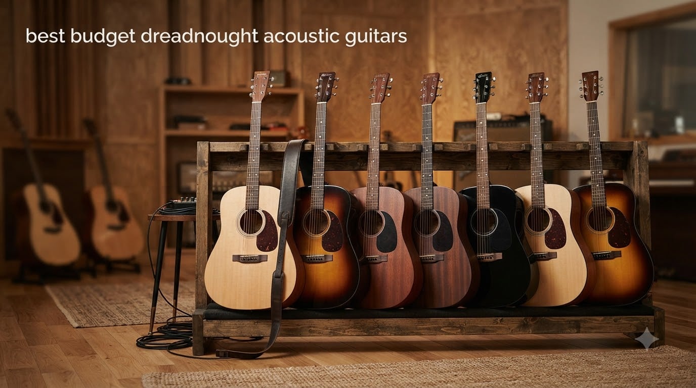 best budget dreadnought acoustic guitars