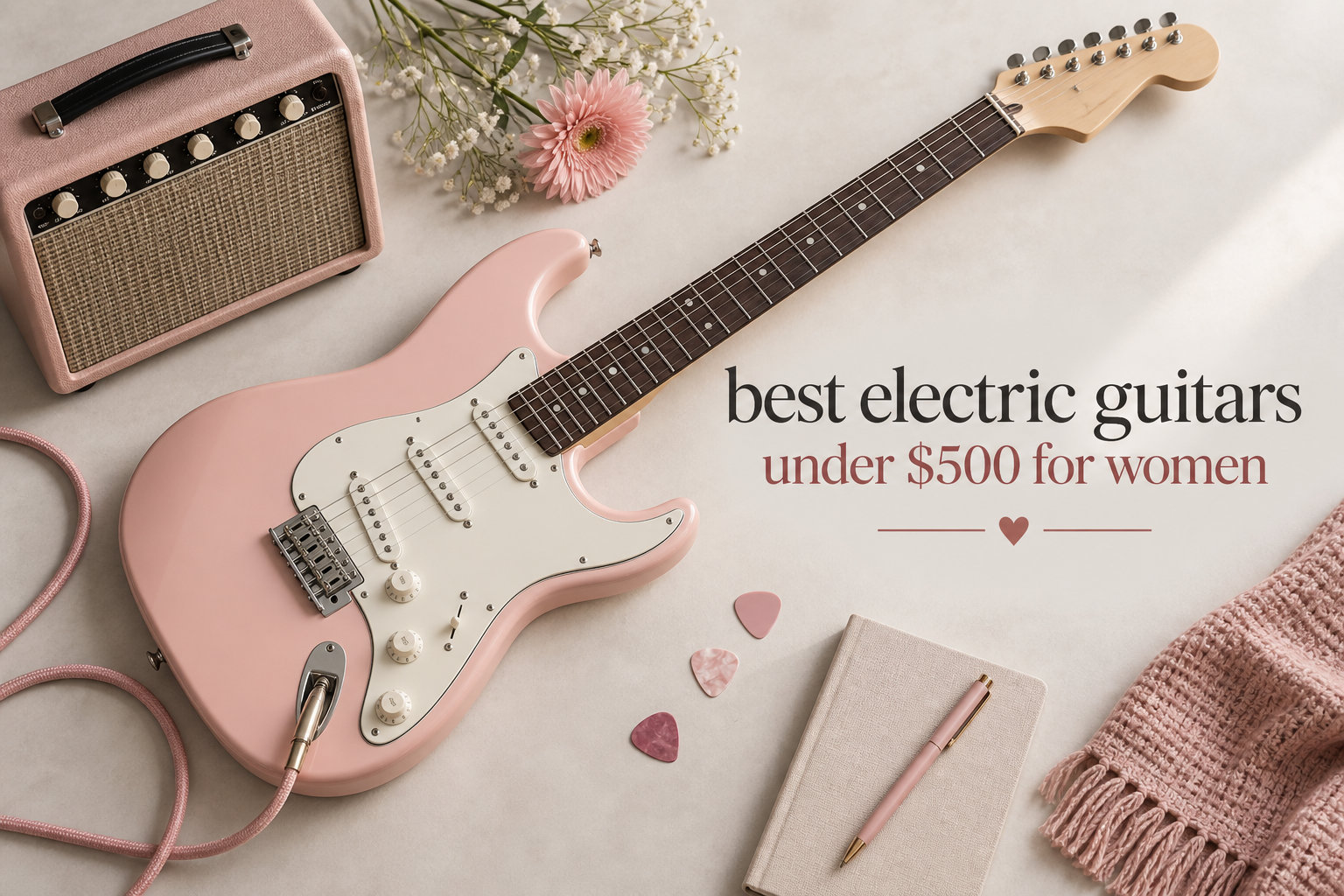 best electric guitars under $500 for women