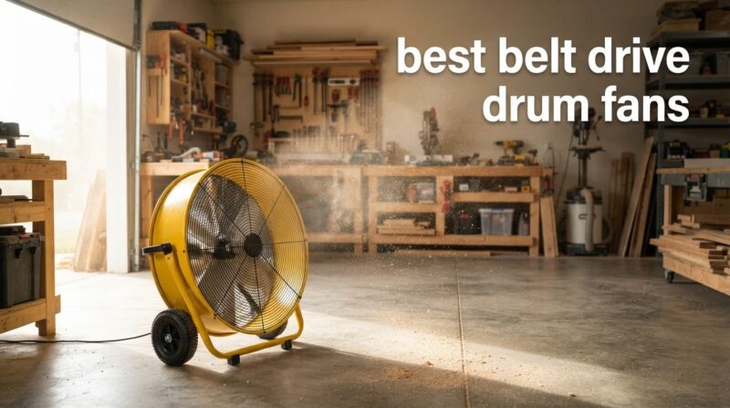 best belt drive drum fans