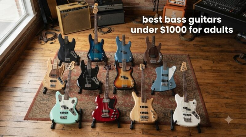 best bass guitars under $1000 for adults