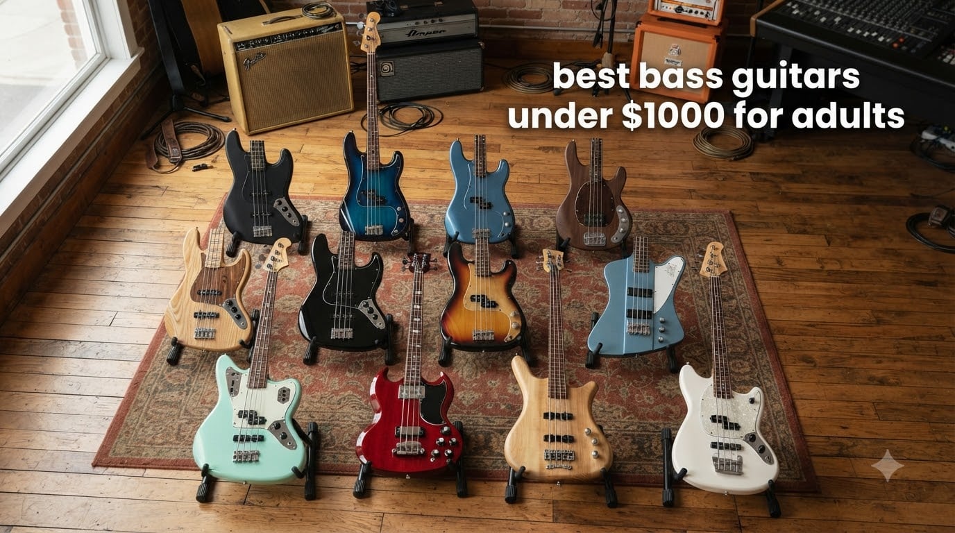 best bass guitars under $1000 for adults