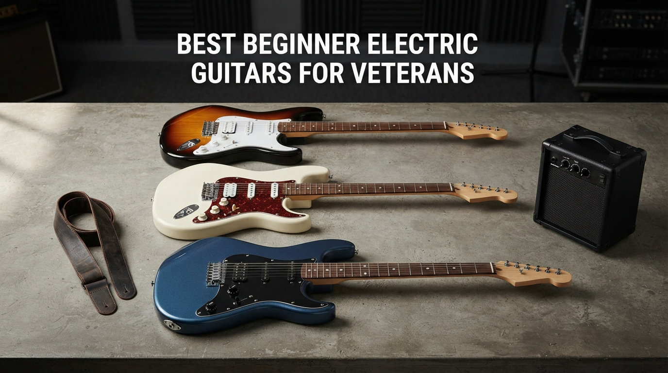 best beginner electric guitars for veterans