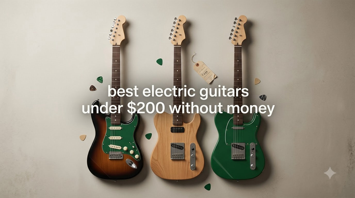 best electric guitars under $200 without money