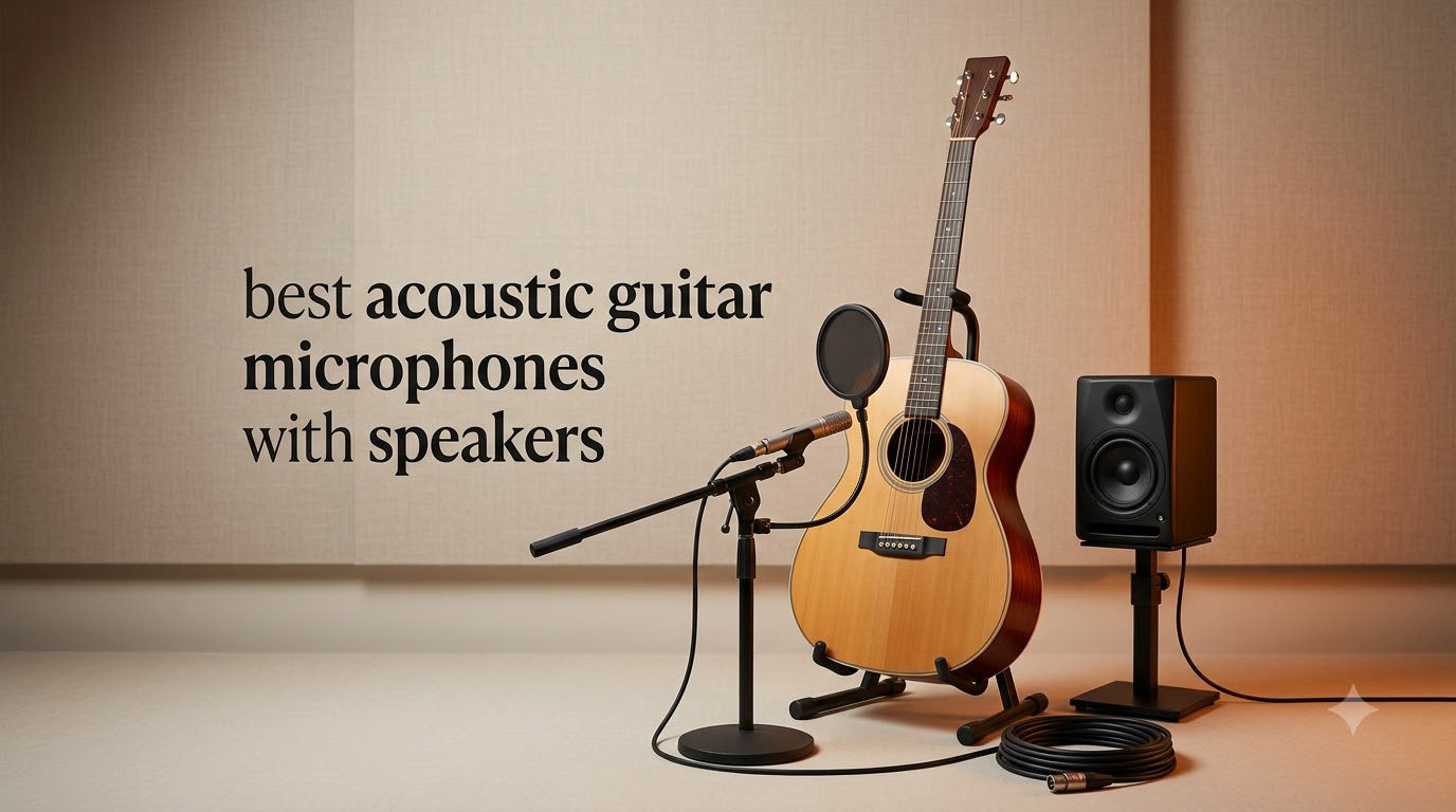 best acoustic guitar microphones with speakers