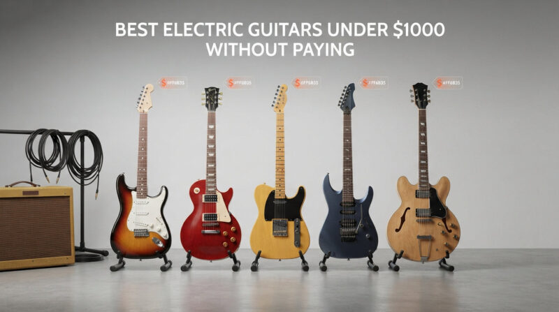 best electric guitars under $1000 without paying