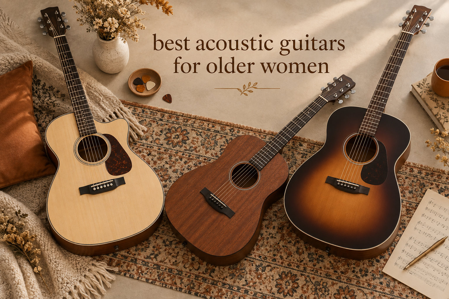 best acoustic guitars for older women