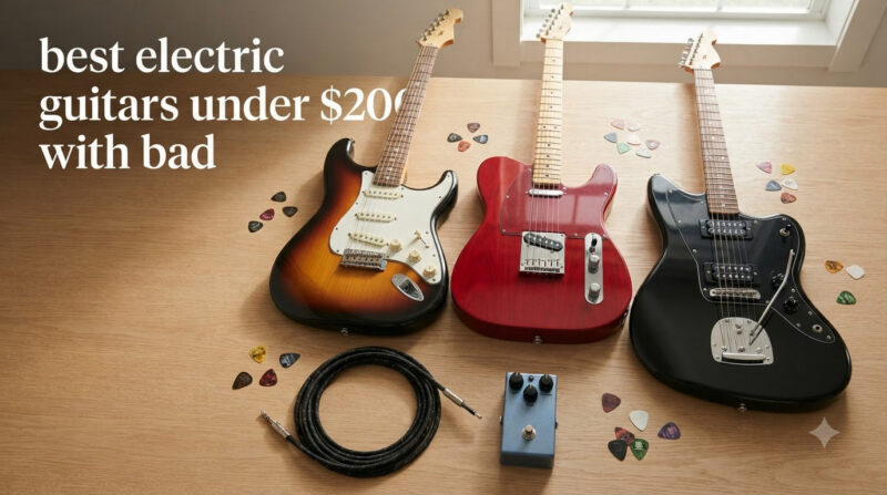 best electric guitars under $200 with bad