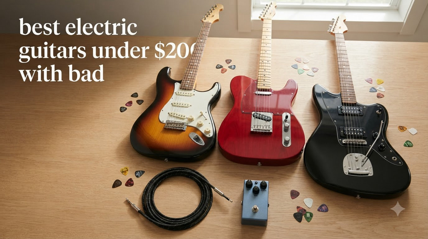 best electric guitars under $200 with bad
