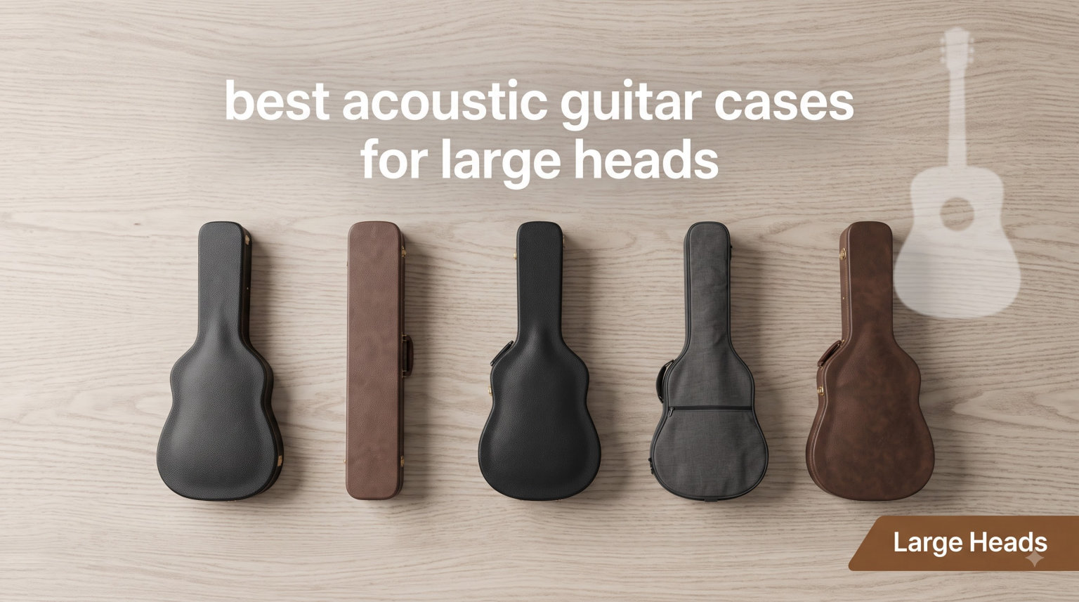 best acoustic guitar cases for large heads