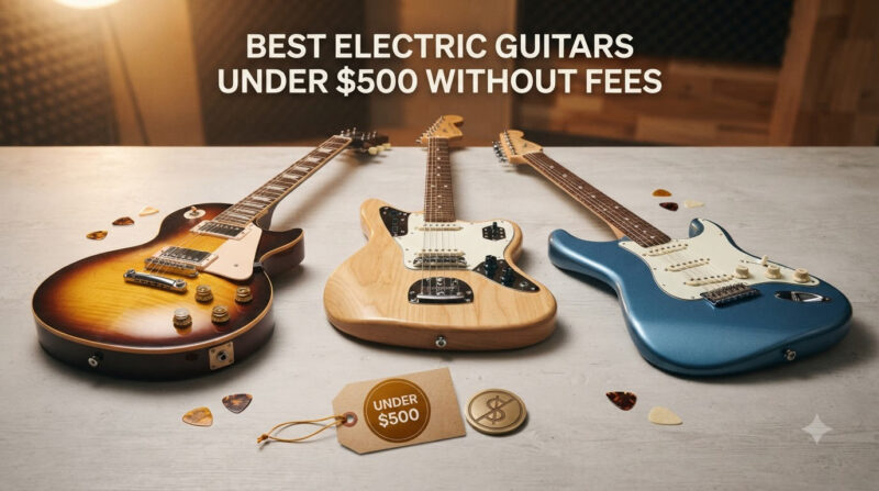 best electric guitars under $500 without fees