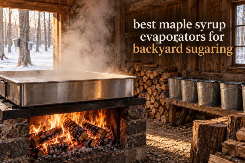 best maple syrup evaporators for backyard sugaring