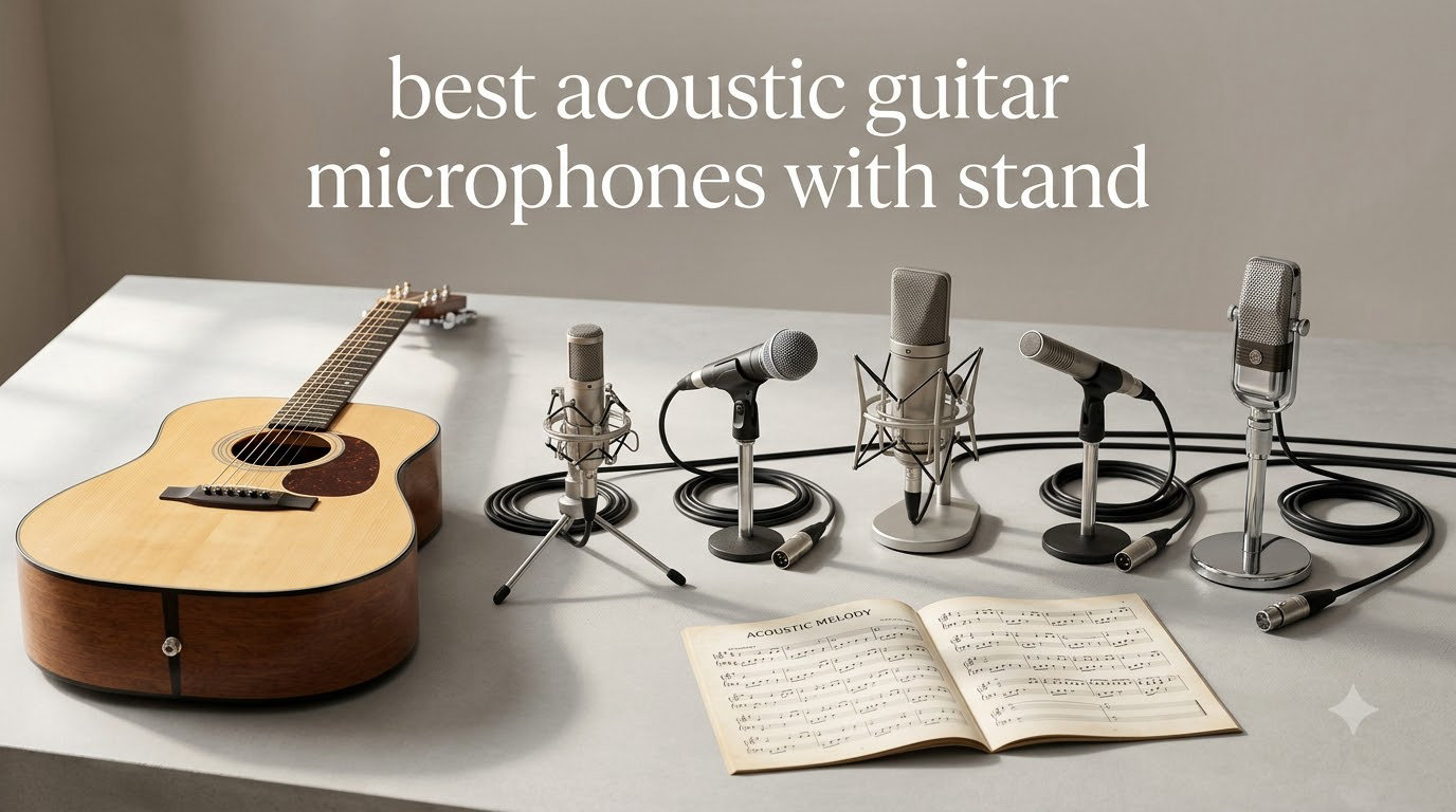 best acoustic guitar microphones with stand