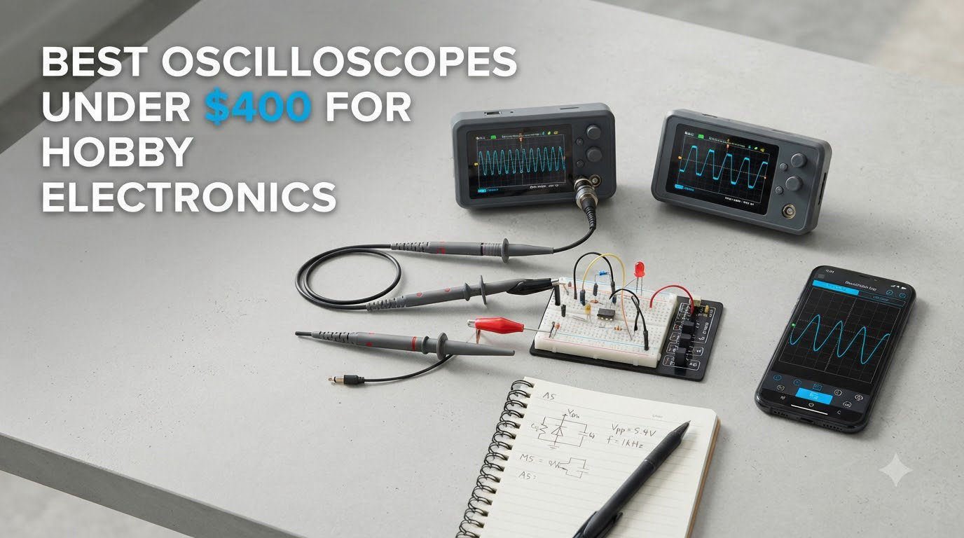 best oscilloscopes under $400 for hobby electronics