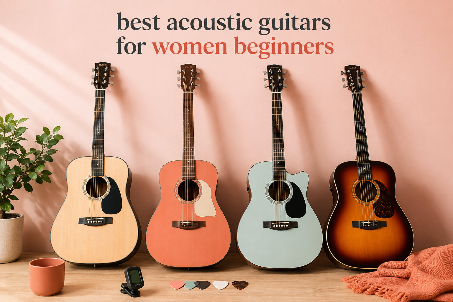 best acoustic guitars for women beginners